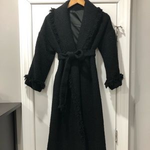 Black tweed Long coat
